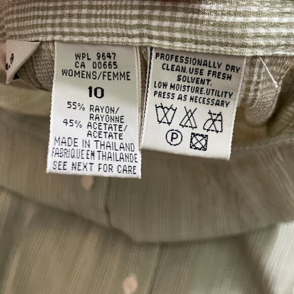 Vintage Eddie Bauer Maxi Skirt Womens Wrinkly Gauze Crepe Button Front Prairie - Picture 5 of 8